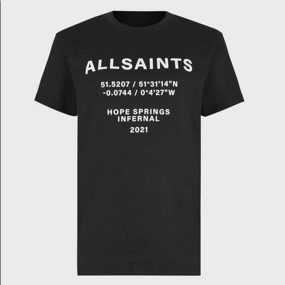 All Saints Co-Ordinates Boyfriend Tee - Picture 3 of 7
